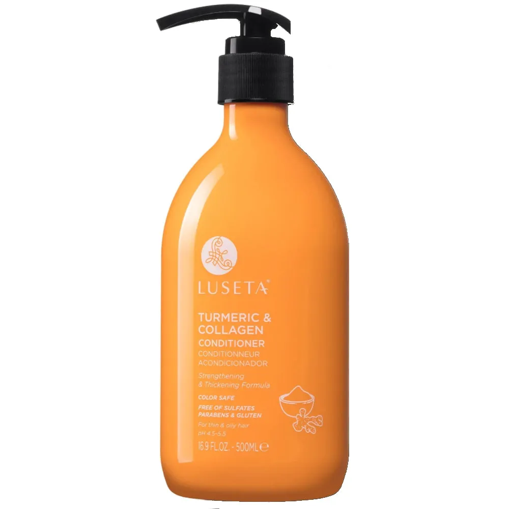 Luseta Turmeric & Collagen Conditioner 500 mL – For Thin & Oily Hair