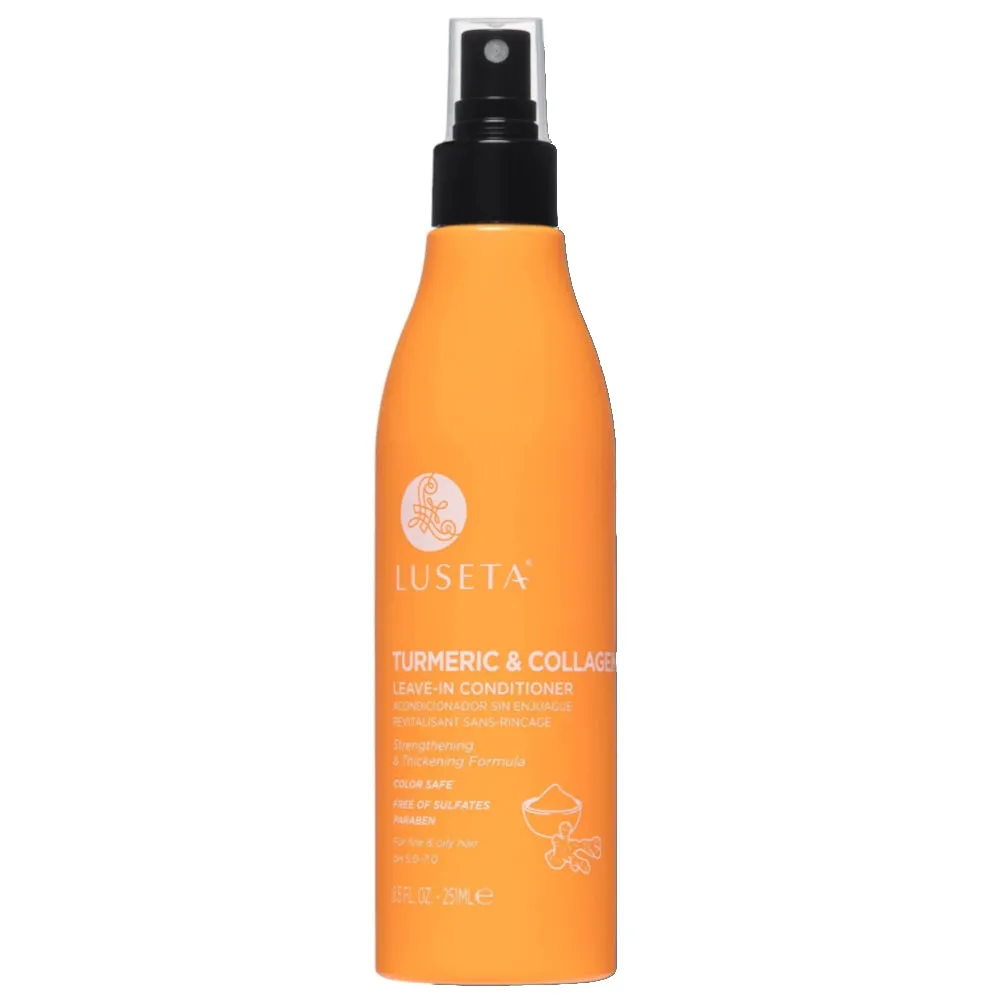 Luseta Turmeric & Collagen Leave-In Conditioner 250 mL – For Thin & Oily Hair