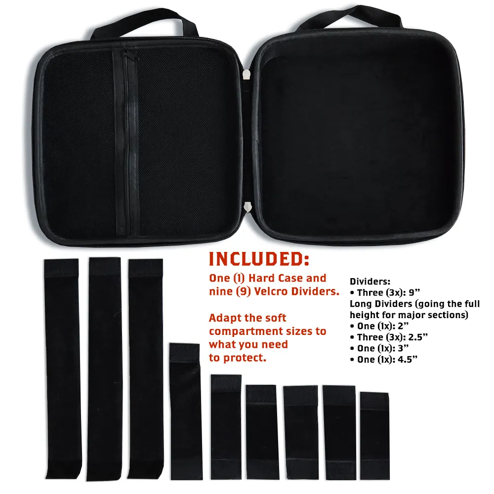 GroomVault Hard Storage Case with Adjustable Compartments