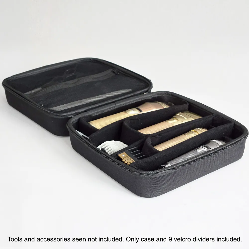 GroomVault Hard Storage Case with Adjustable Compartments