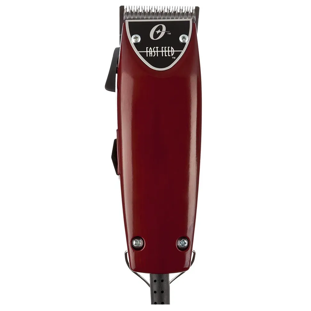 Oster Fast Feed Adjustable Pivot Motor Hair Clippers 76023-510 – Adjustable Steel Blade Adjusts Between Sizes 000 and 1 – 4 Guide Combs
