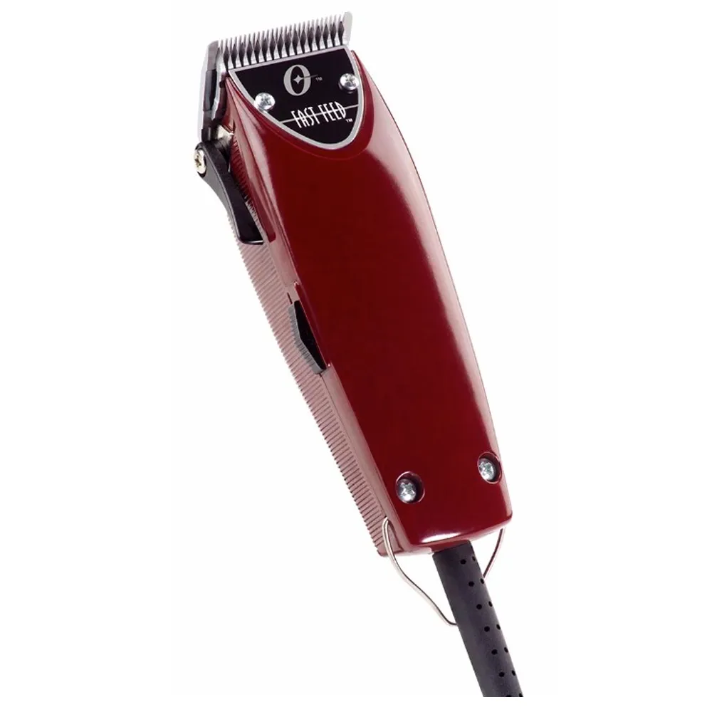 Oster Fast Feed Adjustable Pivot Motor Hair Clippers 76023-510 – Adjustable Steel Blade Adjusts Between Sizes 000 and 1 – 4 Guide Combs