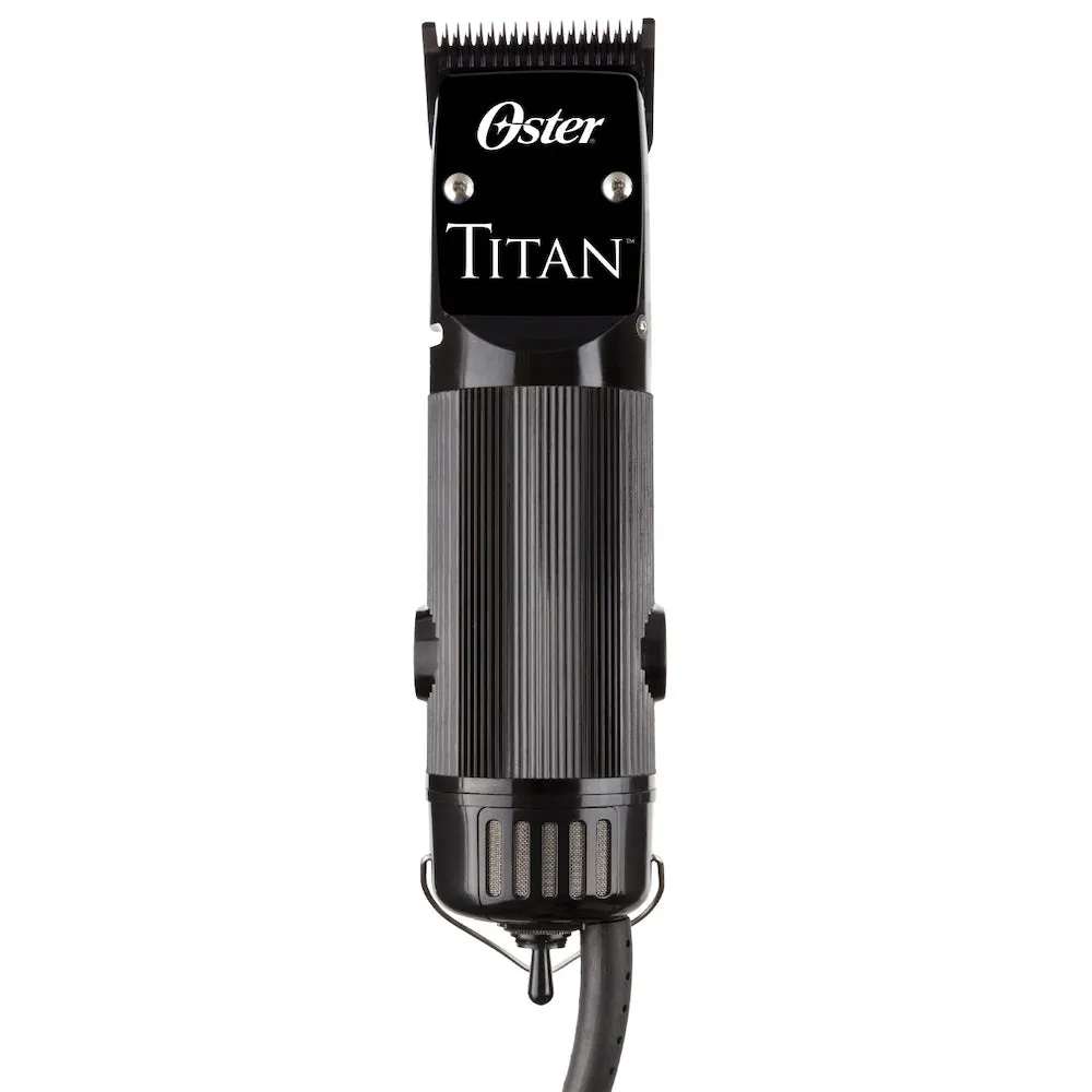 Oster Titan Clipper – 76076-310 – Universal Motor – 2 Speeds and Includes two detachable blades in sizes 000 and 1