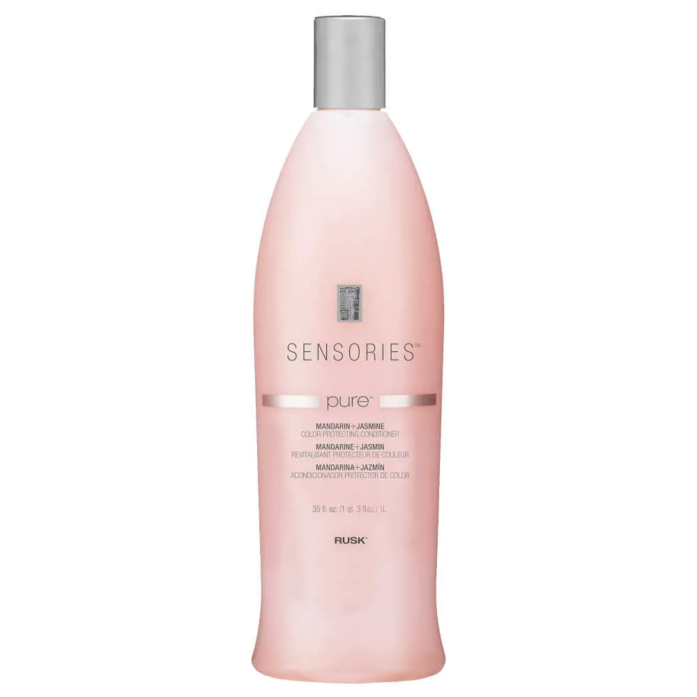 Rusk Sensories Pure Vibrant Color-Protecting Conditioner – Mandarin & Jasmine – 1 L (35 oz.)