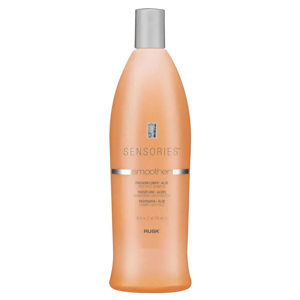 Rusk Sensories Smoother Anti-frizz Shampoo – Passionflower & Aloe – 1 L (35 oz.)