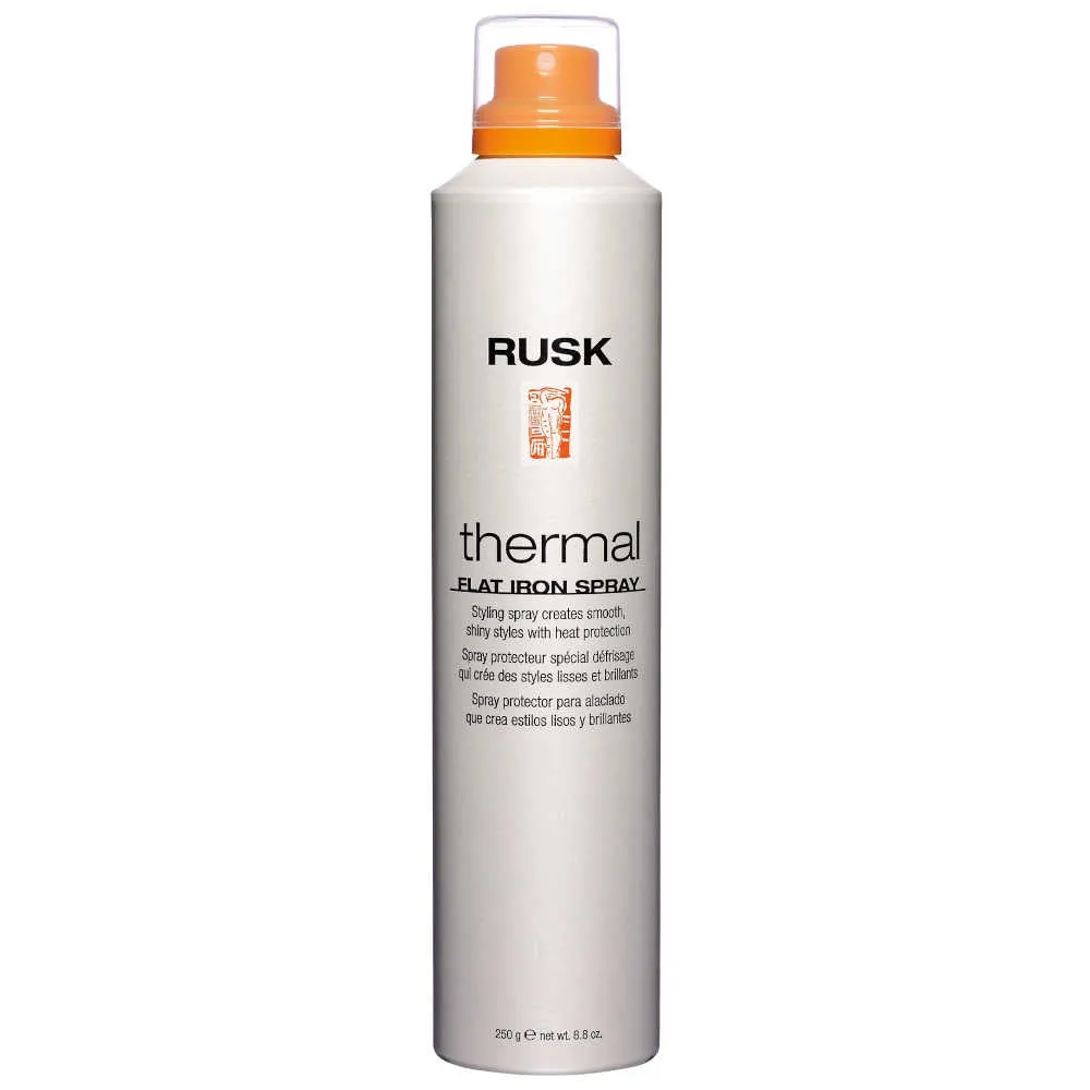 Rusk Thermal Flat Iron Spray With Argan Oil – 8.8 oz. (250 g)
