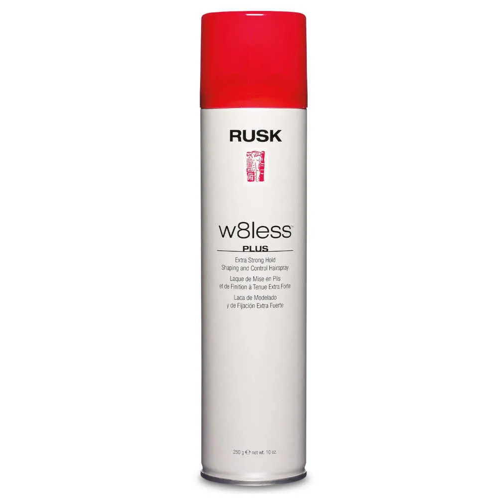 Rusk W8less Plus – Extra Strong Hold Hairspray – 10 oz. (250 g)