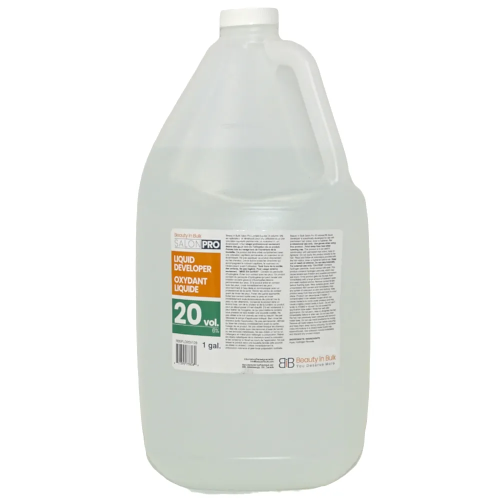 Salon Pro Liquid Developer 20 volume Gallon