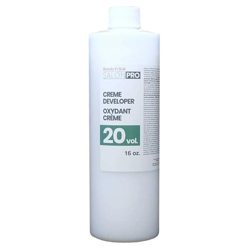 Salon Pro Premium Cream Developer 20 Volume 16 oz.