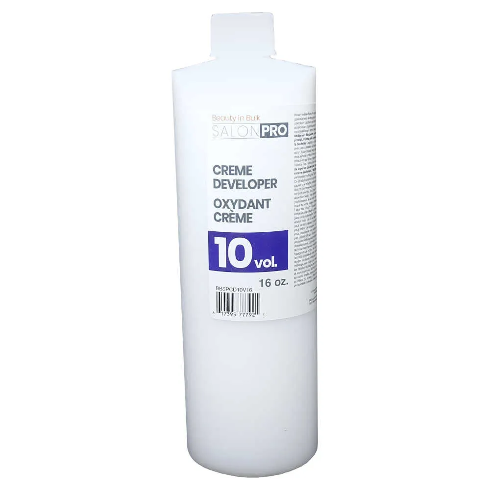 Salon Pro Premium Cream Developer 10 Volume 16 oz.
