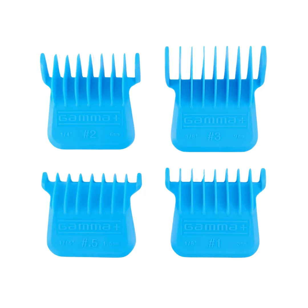Gamma+ Professional Wide Magnetic Trimmer Blade Guards – Blue