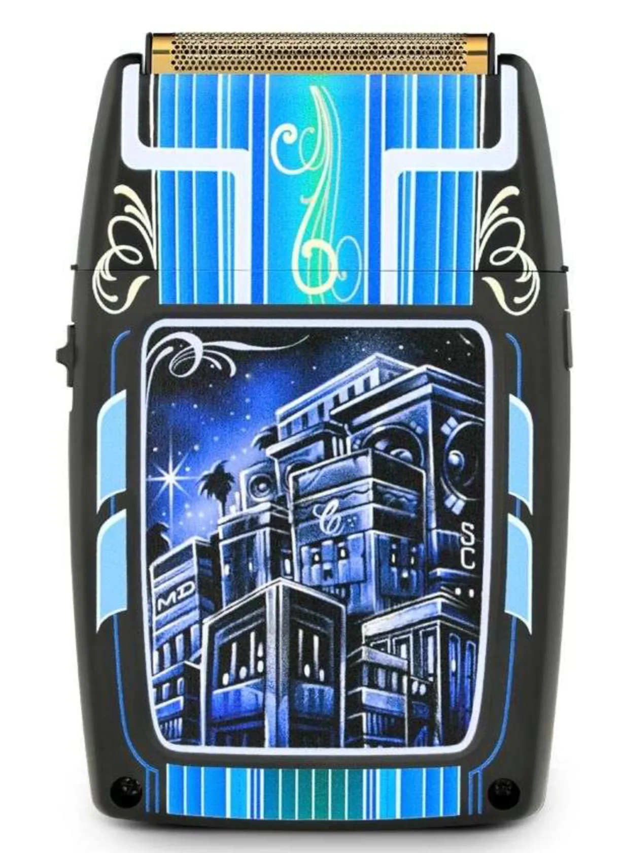 StyleCraft Rebel MASTER CARTOON Shaver with Super Torque Motor & Gold Titanium Foil Head