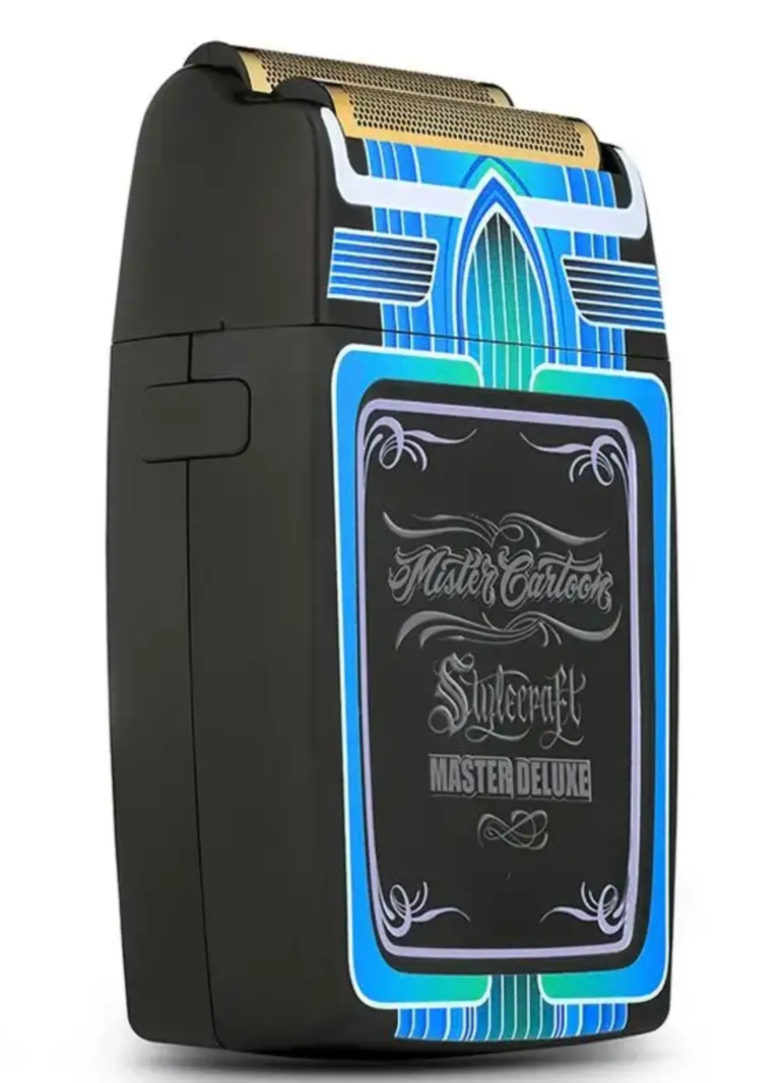 StyleCraft Rebel MASTER CARTOON Shaver with Super Torque Motor & Gold Titanium Foil Head