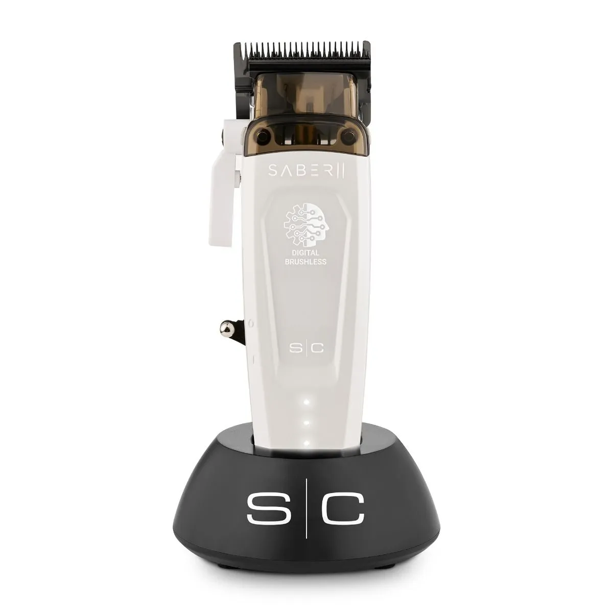 StyleCraft SABER 2 CLIPPER – PROFESSIONAL CORDLESS MODULAR HAIR CLIPPER WITH EON DIGITAL BRUSHLESS MOTOR – WHITE