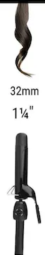 Stylecraft BLACK GOLD CURLING IRON – PROFESSIONAL CERAMIC BARREL 1.25″ INCH HAIR CURLING IRON