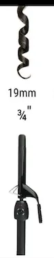 Stylecraft BLACK GOLD CURLING IRON – PROFESSIONAL CERAMIC BARREL 3/4″ INCH HAIR CURLING IRON