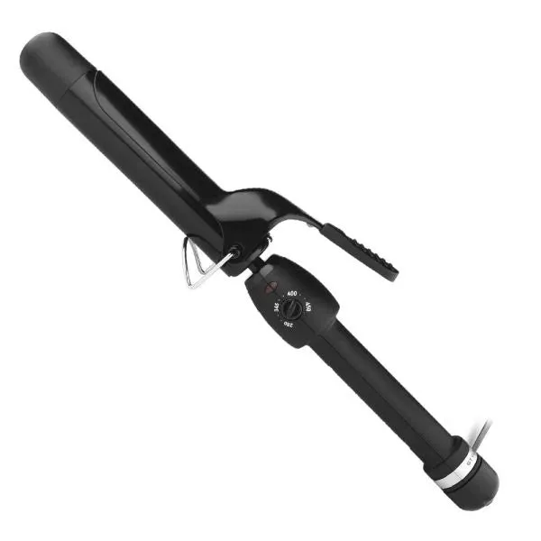 Stylecraft BLACK GOLD CURLING IRON – PROFESSIONAL CERAMIC BARREL 1.25″ INCH HAIR CURLING IRON