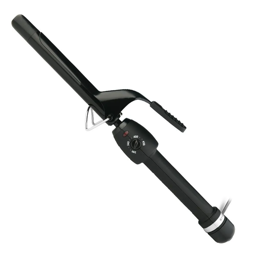 Stylecraft BLACK GOLD CURLING IRON – PROFESSIONAL CERAMIC BARREL 3/4″ INCH HAIR CURLING IRON