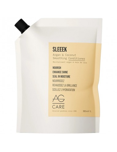 AG Care - Sleeek Argan & Coconut Smoothing Conditioner - 1000ml Refill view 2