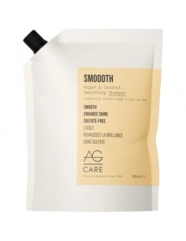 AG Care - Smoooth Argan & Coconut Smoothing Shampoo - 1000ml Refill view 2