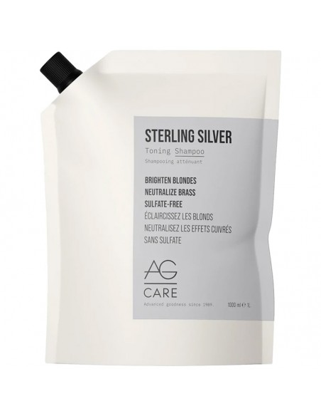 AG Care - Sterling Silver Toning Shampoo - 1000ml Refill view 3
