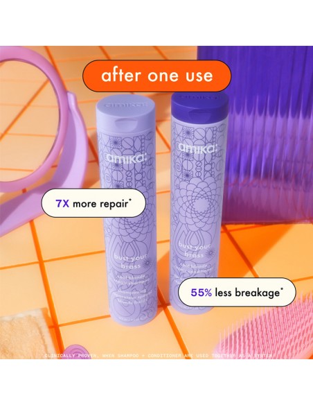 amika - Bust Your Brass Cool Blonde Repair Conditioner - 275ml view 5