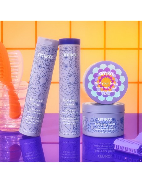 amika - Bust Your Brass Cool Blonde Repair Conditioner - 275ml view 6