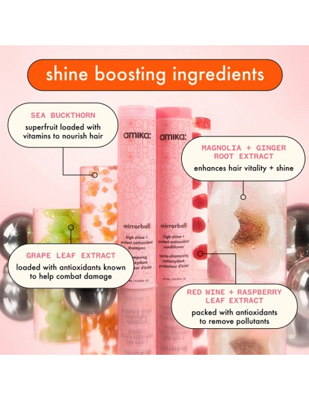 amika - Mirrorball - High Shine & Protect Antioxidant Conditioner - 275ml view 4