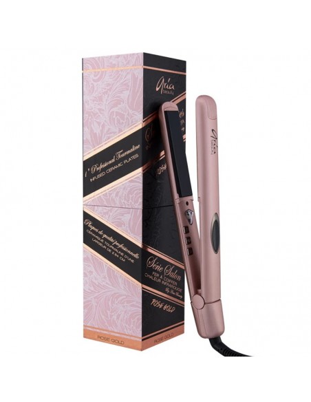 Aria Beauty - Infrared Ceramic Hair Straightener - 1 Inch Rose Gold view 5