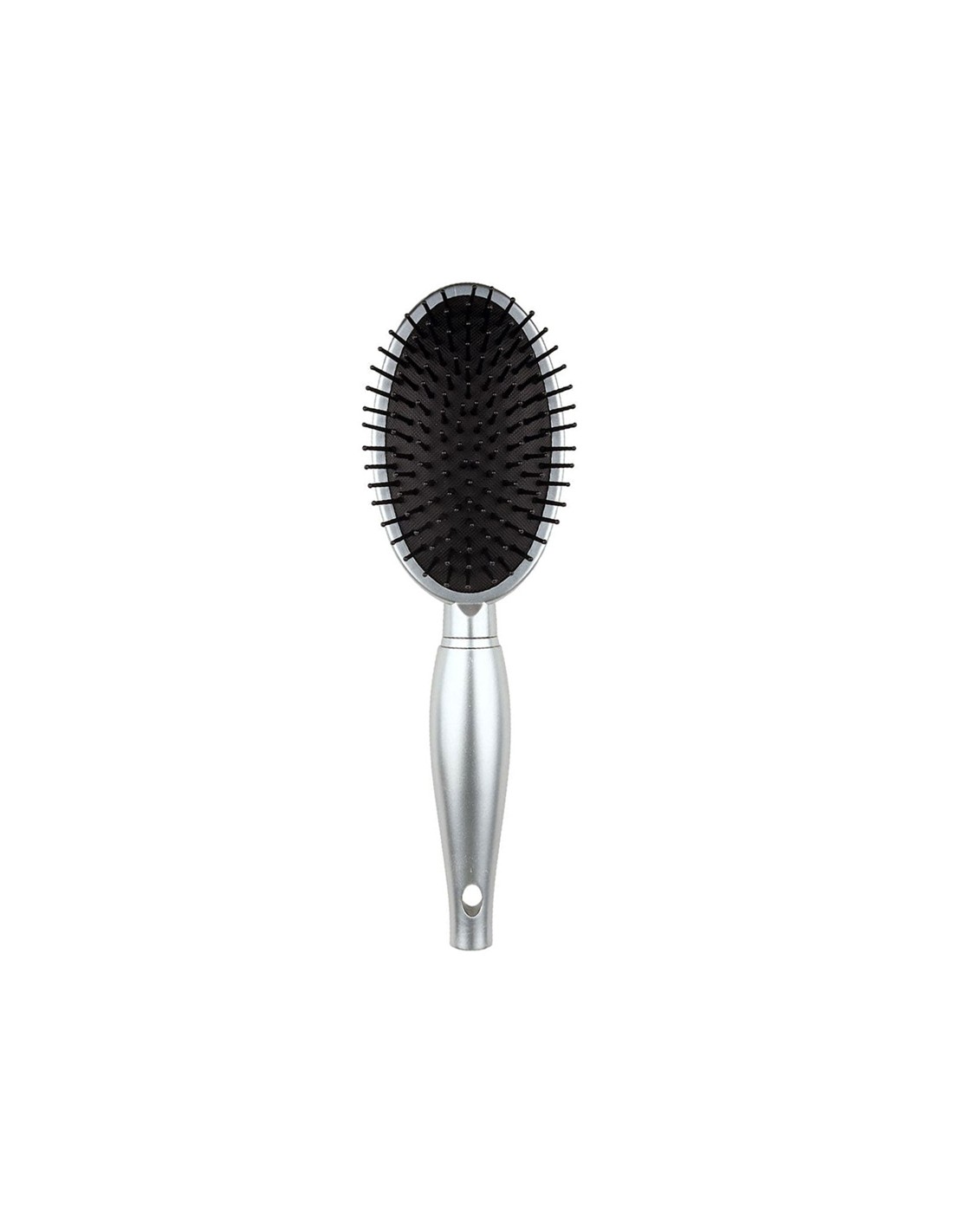 Aria Beauty - Luxe Oval Detangling Brush - Silver