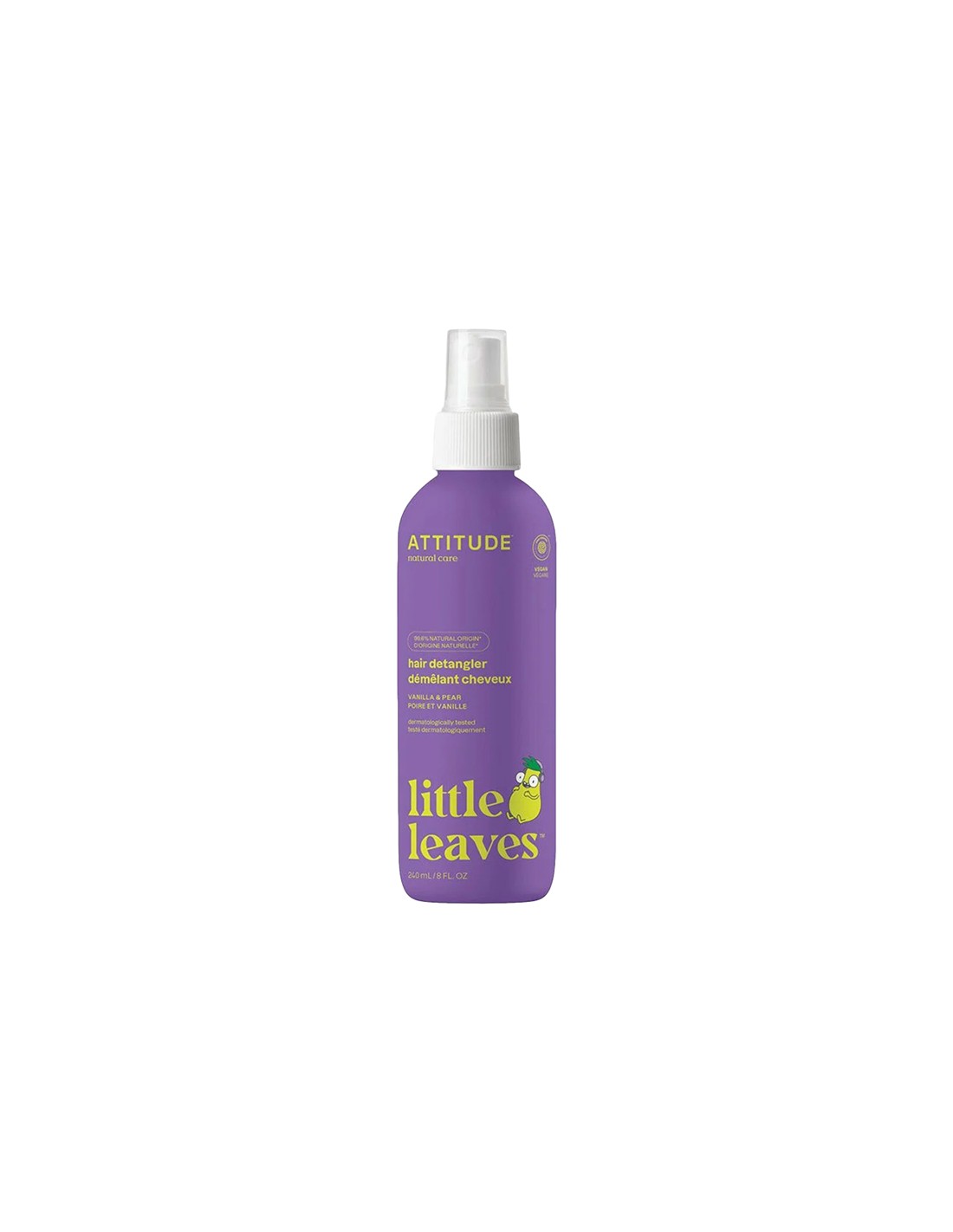 Attitude - Little Leaves - Kids Hair Detangler Vanilla and Pear - 240ml
