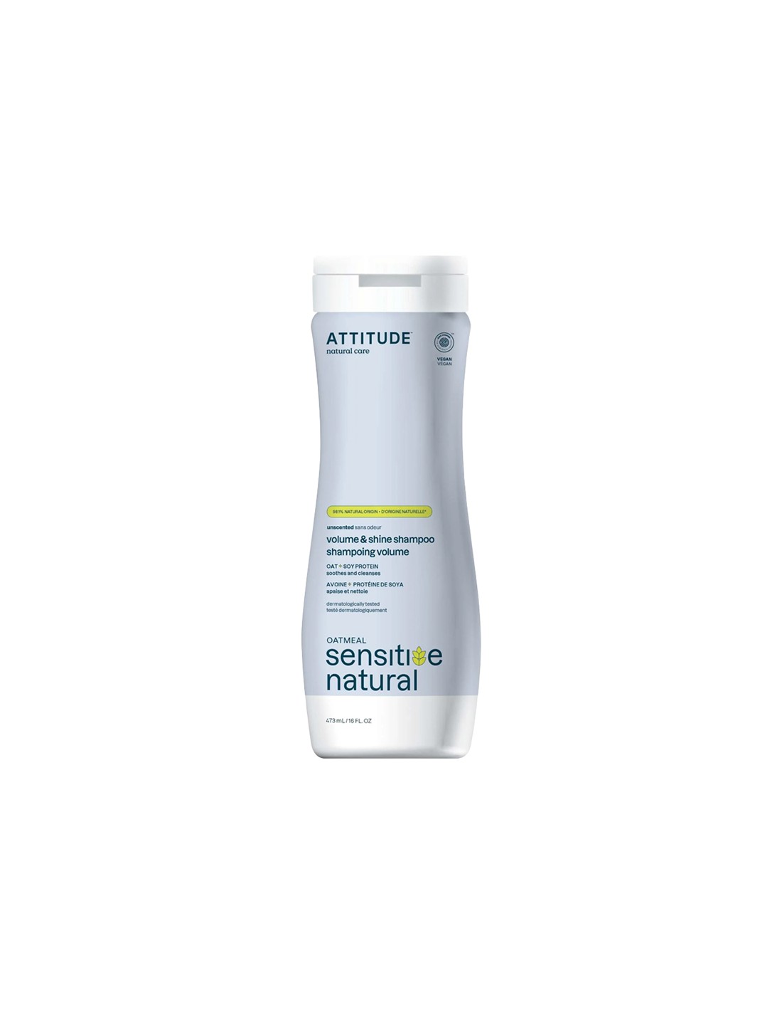 Attitude - Sensitive Natural - Volume & Shine Shampoo Unscented - 473ml