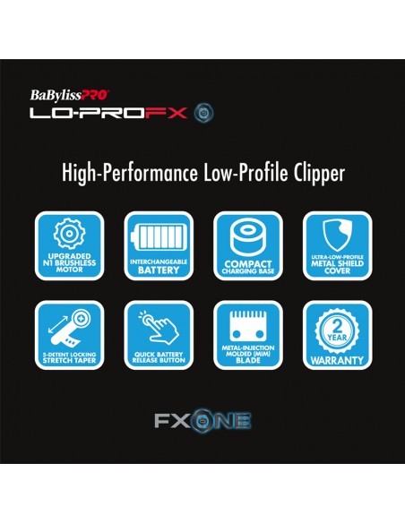 BaBylissPRO Clipper - FXONE Lo-ProFX Silver view 6