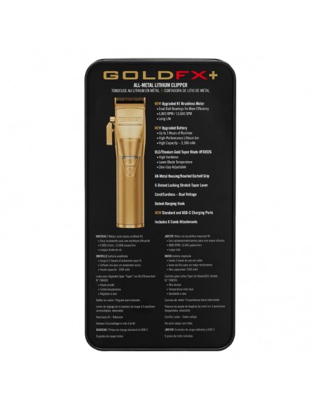 BabylissPRO Clipper - GoldFX+ Metal Lithium Clipper view 6