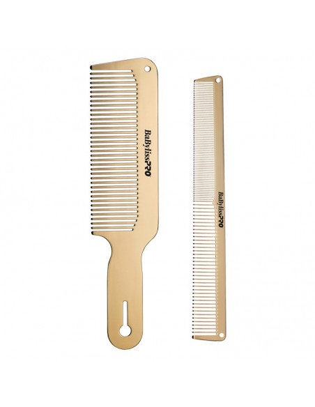 BabylissPRO Comb - GoldFX Metal Comb Duo view 4