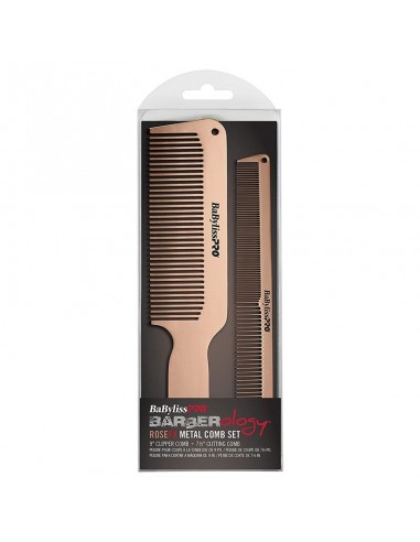 BabylissPRO Comb - RoseFX Metal Comb Duo view 2