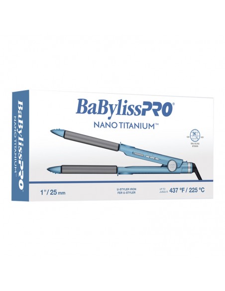 BaBylissPRO Flat Iron - Nano Titanium U-Styler Iron - 1In view 4
