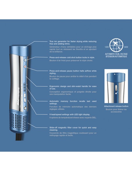 BaBylissPRO Multi-Styler & Dryer - Nano Titanium STYLE/SWITCH 5-In-1 Styler view 5