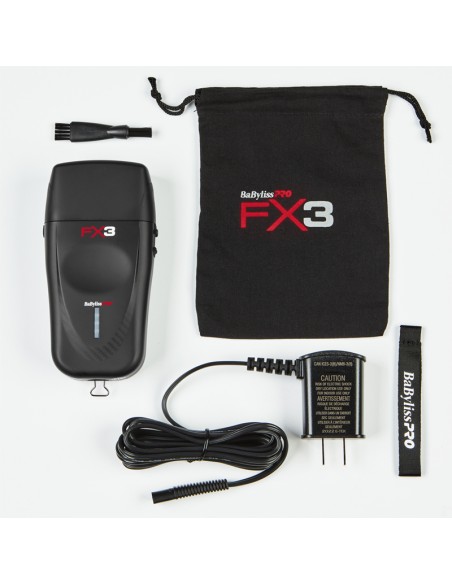 BaBylissPRO Shaver - FX3 High Speed Double Foil Shaver Black view 5
