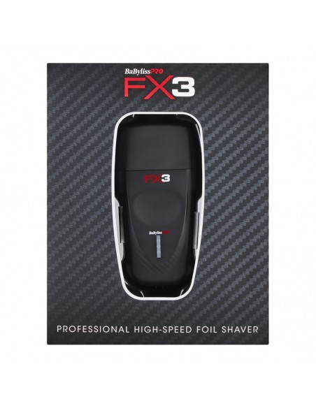 BaBylissPRO Shaver - FX3 High Speed Double Foil Shaver Black view 6