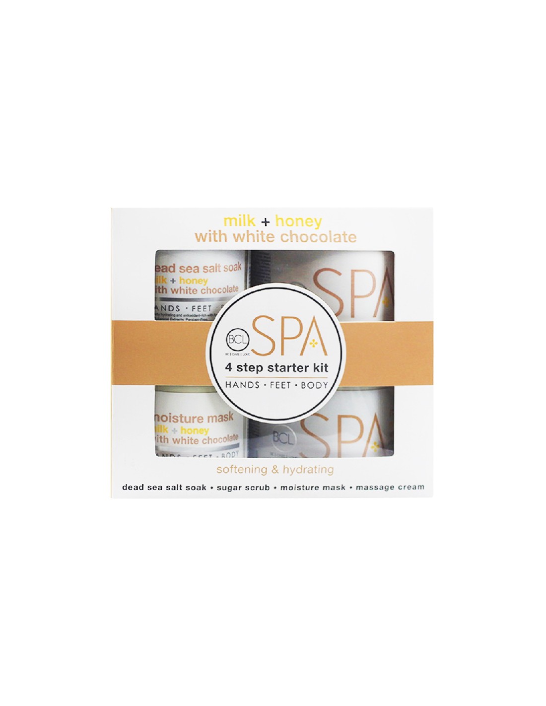 BCLspa -  Milk & Honey with White Chocolate 4 Step Spa Kit