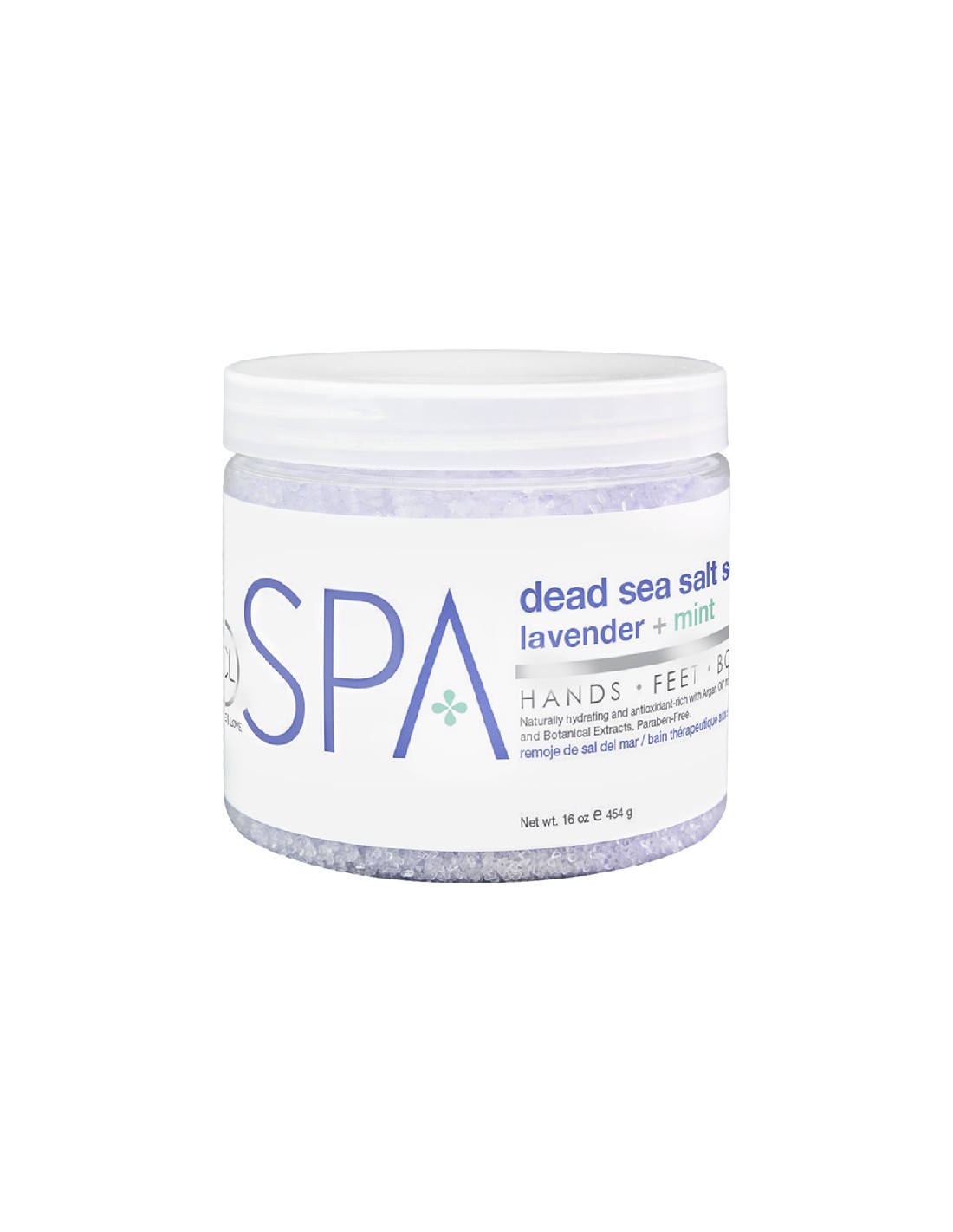 BCLspa - Lavender & Mint Dead Sea Salt Soak - 454g