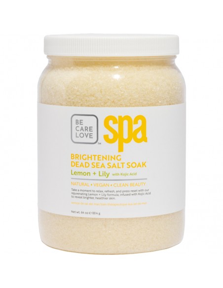 BCLspa - Lemon & Lily With Kojic Acid Dead Sea Salt Soak - 1814g view 3