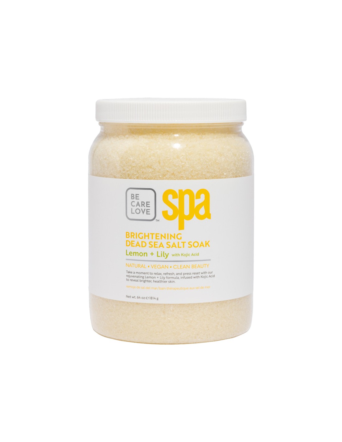 BCLspa - Lemon & Lily With Kojic Acid Dead Sea Salt Soak - 1814g