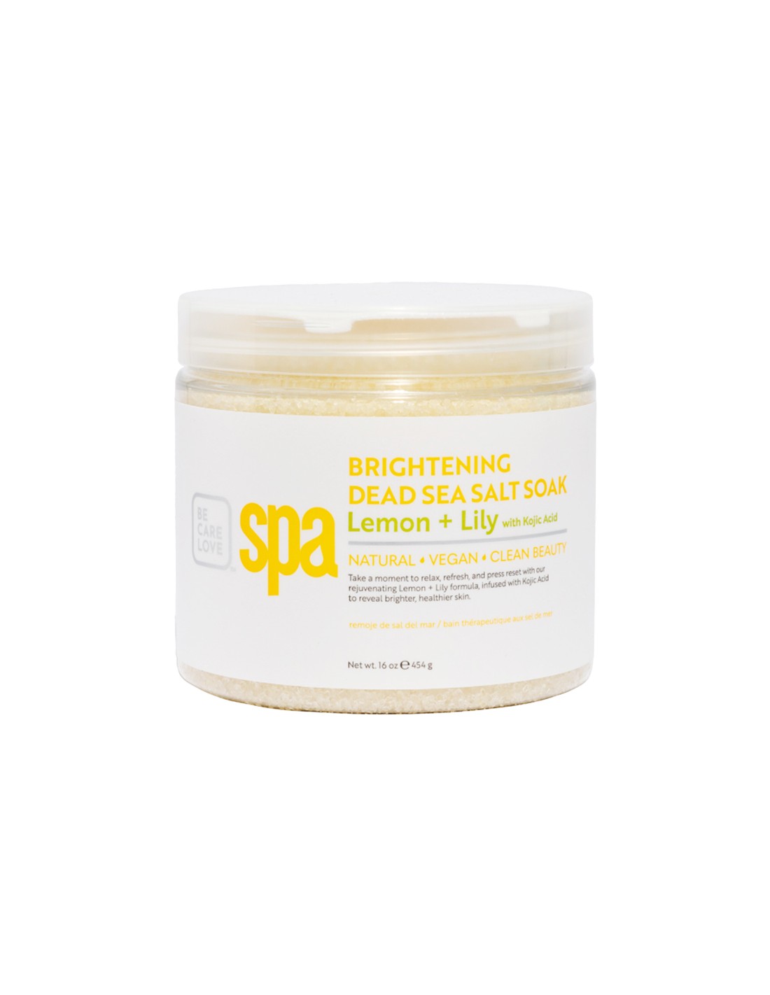 BCLspa - Lemon & Lily With Kojic Acid Dead Sea Salt Soak - 454g