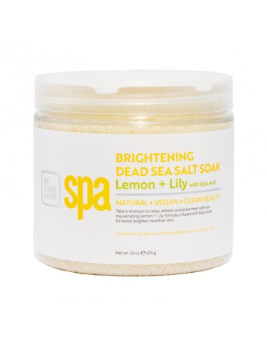 BCLspa - Lemon & Lily With Kojic Acid Dead Sea Salt Soak - 454g view 2