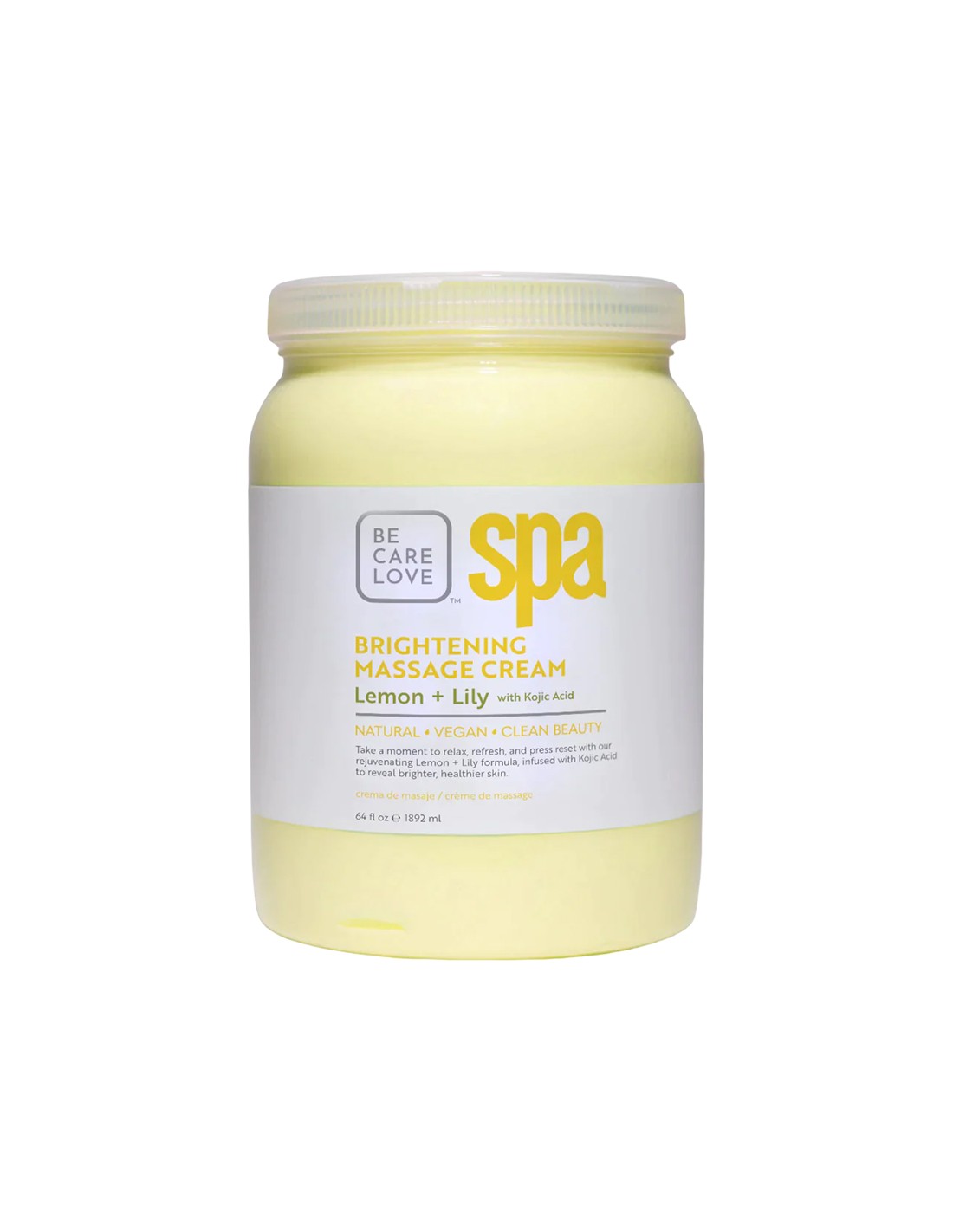 BCLspa - Lemon & Lily With Kojic Acid Massage Cream - 1892ml
