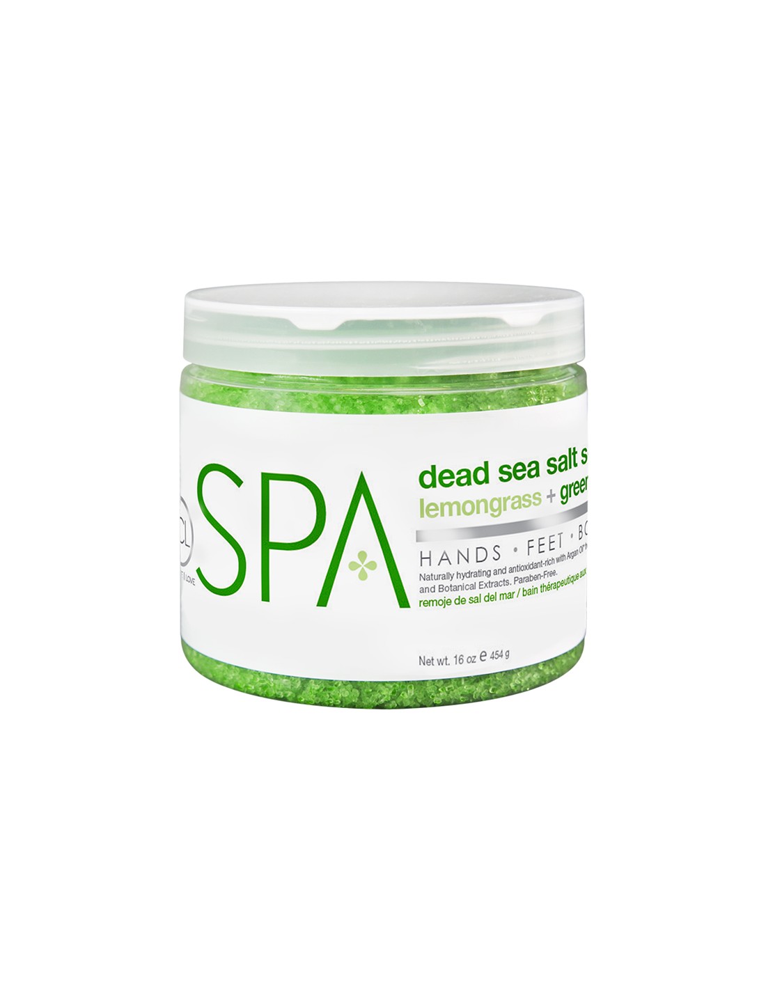 BCLspa - Lemongrass & Green Tea Dead Sea Salt Soak - 454g