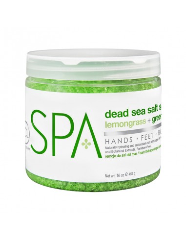BCLspa - Lemongrass & Green Tea Dead Sea Salt Soak - 454g view 2
