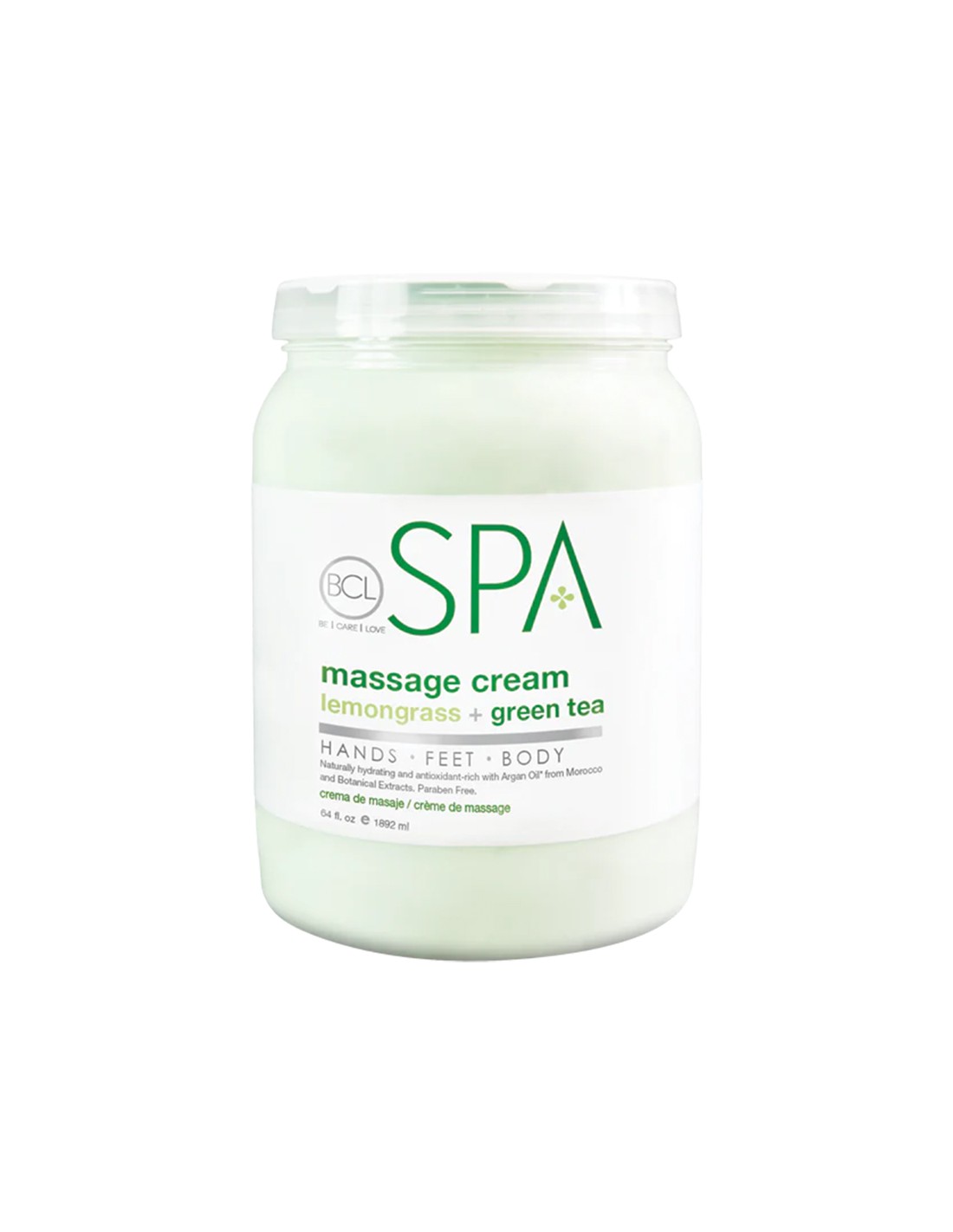 BCLspa - Lemongrass & Green Tea Massage Cream - 1892ml